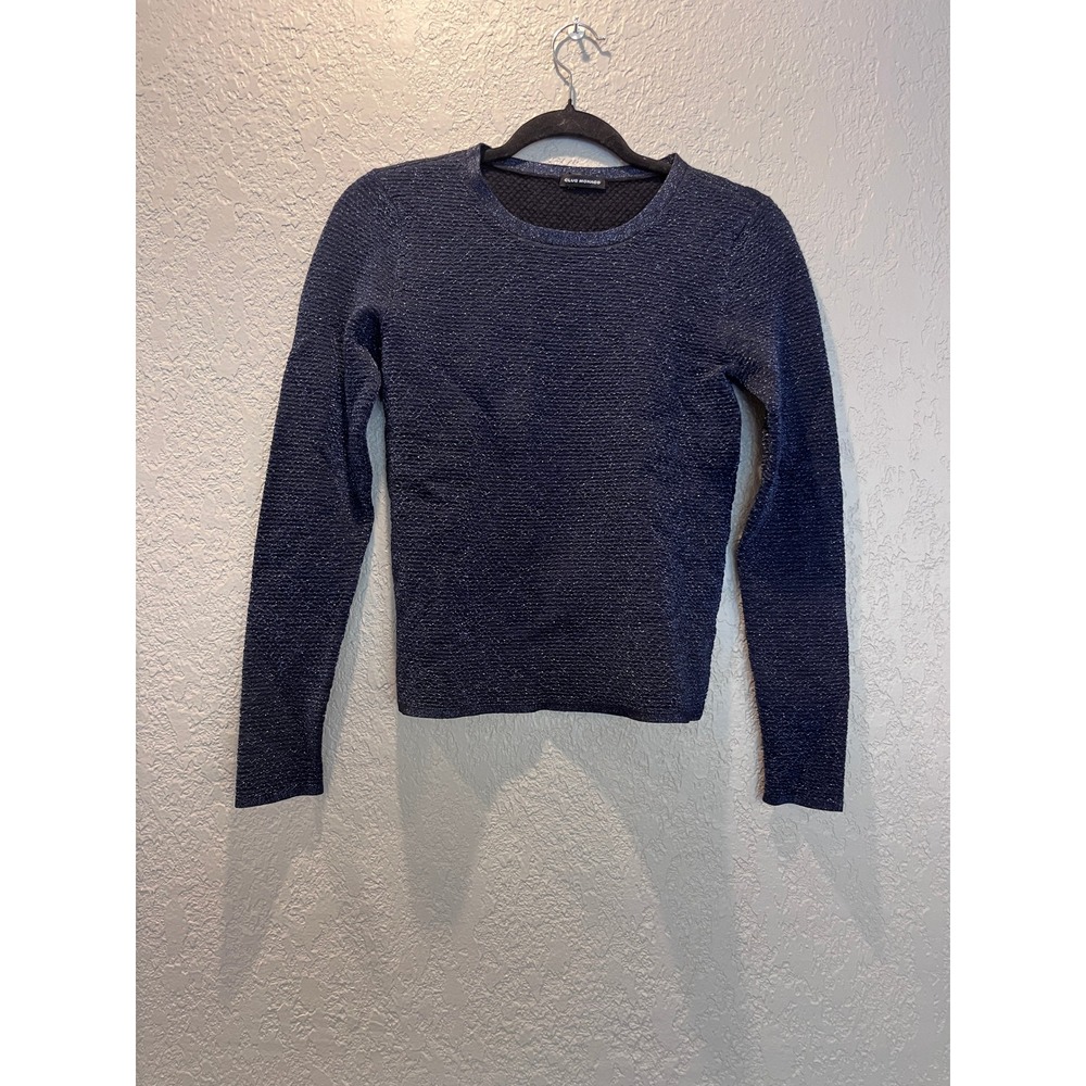 Club Monaco Women's Long Sleeve Sparkle Knit Top‎ Elegant Stylish